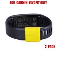 BANDCUFFS Brand Security Loop for Garmin Vivofit; Select Your Color; 2-PACK (Sunny Yellow)