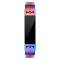 QusFy Metal Bands Compatible with Fitbit Alta/Alta HR, Fitbit Ace, Stainless Steel Metal Replacement Accessories Wristband Small Large for Women Men, Silver, Black, Rose Gold, Colorful, Champagne