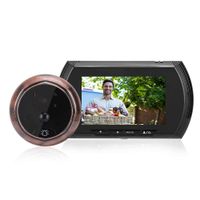 Digital Peephole Door Camera 4.3Inch HD Screen Smart Cat Eye Viewer Monitor with 140 Wide Angle PIR Motion Detection for Home Security