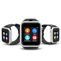 YUNTAB Touch Screen Smartwatch, with SIM Slot, Phone Call SMS MMS Supported, Compatible for iOS & Android, Built in Camera/Calculation/Pedometer/Sleep Mode/Remote Camera/Flight Mode(GD19S-Silver)