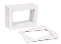 Golden State Art, Pack of 50, Acid-Free White Pre-Cut 5x7 Picture Mat for 4x6 Photo with White Core Bevel Cut Frame Mattes
