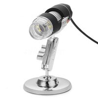 1600X/1000X 8 LED Portable USB2.0 Zoom Digital Mini Microscope Hand Held Endoscope Camera Magnifier + Stand (1600X)