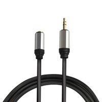 H YANKA 6Feet 3.5mm Male to 3.5mm Female Stereo Audio Extension Cable Adapter，24K Gold Plated，for Headphones，Tablets，PCs，Speakers，MP3 Players and More