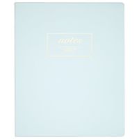 Cambridge Notebook, Casebound, 9" x 11", 80 Sheets, Work Style Fashion, Aqua (59293)