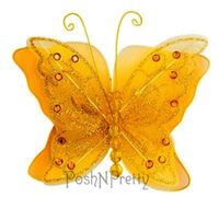 Fairy Glitter Butterfly Wings, Newborn, Baby, Photography prop - Color: GOLD