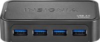 Insignia - 4-Port USB 3.0 Hub - Black