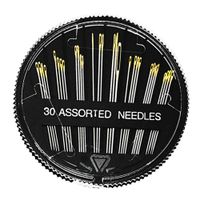 Premium Hand Sewing Needles for Sewing Repair, 30-Count Assorted Needles with 2 Threaders, by Meiho Lives