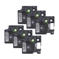 WonderTec 6 Pack Compatible for Dymo Standard Labeling Tape D1 40910 S0720670 Label Tape for LabelManager LM 160 210D 500TS 280 360D Label Maker, 3/8 Inch (9mm) Length x 23 Feet (7m), Black on Clear