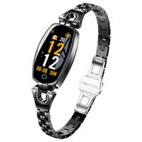 Women Fashion Bluetooth Smart Bracelet Fitness Tracker Waterproof Heart Rate Blood Pressure Smart Watch for Android iOS
