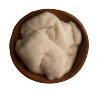Newborn Fluff, merino wool batting, cloud, basket stuffer, newborn photo prop (7 ounce, Ecru)