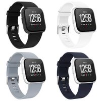 Recoppa Compatible with Fitbit Versa Bands for Women Men Large Small, Adjustable Replacement Wristbands for Fitbit Versa/Versa 2/Versa Lite Edition/Versa Special Edition, 4 Pack