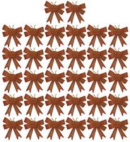 Black Duck Brand Set of 36 Red and Green Festive Holiday Christmas Bows - Perfect as Tree Ornaments - Tree Filler - Decorative Ornaments - Perfect for Preparing for The Holidays!