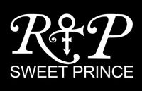 RIP Sweet Prince - Vinyl 5" wide (color: WHITE) decal laptop tablet skateboard car windows sticker - exclusively by So Cool Stuff