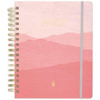 inkWELL Press 2019-2020 Academic Year Weekly & Monthly Planner, Medium, 7" x 9", Flex liveWELL Planner, Coral (IP621W-805A)