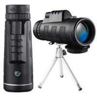Amooc. AUUTA05 High Powered Monocular Telescope 40x60 Bak4 Prism Phone Scope with Smartphone Tripod and Mount Adapter, Perfect for Adults, Birdwatching, Hiking, Wildlife, Concerts