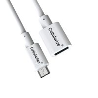 [Charge Only] Micro USB Extension Cable, Cellularize (White 5M/15FT) Male to Female Extender Charge Cord Wire Adapter for Samsung, HTC Smart Phone Tablet, Ring Solar Panel, Ring Stick Up Cam