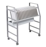 Luxor Furniture 16 Tablet/Chromebook Open Charging Cart -