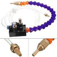 Upgrade Version Mist Coolant Lubrication Spray System for Metal Cutting Engraving Cooling Sprayer Machine for Air Pipe CNC Lathe Milling Drill