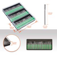 Diamond Burr Bits, ZFE Diamond Burr Bits Drill Kit For Engraving Carving Rotary Tool- 1/8"(3mm) Shank Pack of 90Pcs/ 3 Sets