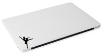 Laptop MAC - Ballerina Apple MacBook Cute Funny Decal - Matte Black Skins Stickers