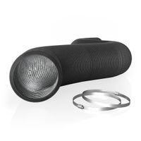 AC Infinity Flexible 8-Inch Aluminum Ducting, Heavy-Duty Four-Layer Protection, 25-Feet Long for Heating Cooling Ventilation and Exhaust