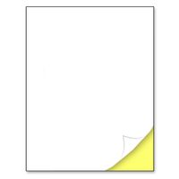 30 Sheets, Matte White Sticker Label, Laser/Inkjet Printing - Letter Size (8.5" x 11")