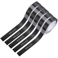 Replace Dymo Embossing Tape 1/2 Inch 3D Plastic Emboss Labels White Print on Black Compatible for DM1595 Organizer Xpress Pro, 5 Pack