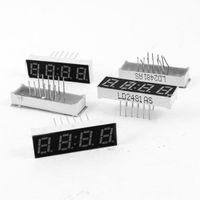 Uxcell a13071500ux0895 Common Cathode 12 Terminals 4 Bit 7 Segment LED Display Digital Tube, 5 Piece, 0.28", Red
