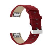Leather Bnad straps, RTYou(TM) Hot Sales Fitbit Charge 2 Strap,Classic Leather Wristband With Metal Connectors For Fitbit Charge 2 (Red)