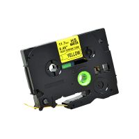 KCMYTONER 1 Pack Black on Yellow Label-Making Tape Heat Shrinkable Tape Compatible for Brother HSe-631 HSe631 HS631 HS-631 0.46"(11.7mm) x 1.5m PT-E300 PT-H300 PT-E500 PT-E550W PT-P750WVP Label Maker