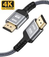 4K HDMI Cable,Highwings 15FT High Speed 18Gbps HDMI 2.0 Braided Cord-Supports (4K 60Hz HDR,Video 4K 2160p 1080p 3D HDCP 2.2 ARC-Compatible with Ethernet X-Box PS4/3 4K Fire Netflix LG Samsung ect