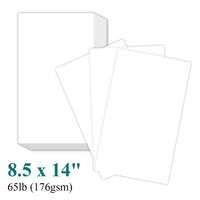 8 1/2 x 14" Legal Size Card Stock Paper - Premium Smooth 65lb Cover Cardstock - Perfect for Documents, Programs, Menus Printing | 100 Sheets Per Pack