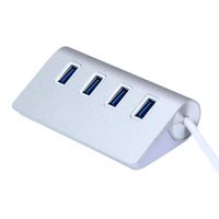UMei 4 Port USB 3.0 HUB Aluminum Data Hub With Power Adapter for Desktop PC/Laptop