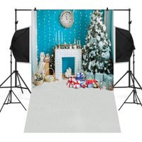 Wensltd Clearance! Christmas Backdrops Tree Vinyl 3x5FT Fireplace Background Photography Studio (R)
