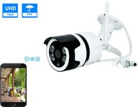 CTVISON Outdoor Wireless Security Camera 1080P HD Home Surveillance CCTV WiFi Bullet IP Camera with Cloud Service IP66 Waterproof Two Way Audio IR Night Vision Motion Detection for Android/iOS/PC