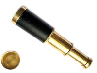 Artshai 6 Inch Pocket Brass Telescope With Lens Cover Vintage Style