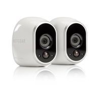 Arlo - Wireless Home Security Camera System | Night vision, Indoor/Outdoor, HD Video | Includes Cloud Storage & Required Base Station | 2-Camera System plus Outdoor Mount (VMS3230C)