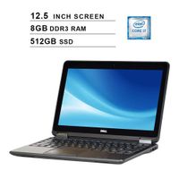 2019 Premium Dell Latitude E7240 Ultrabook 12.5 Inch Business Laptop (Intel Dual Core i7-4600U up to 3.3GHz, 8GB DDR3 RAM, 512GB SSD, Intel HD 4400, WiFi, HDMI, Windows 10 Pro) (Renewed)