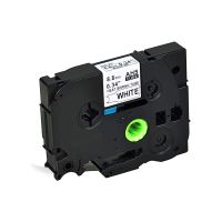 KCMYTONER 1 Pack Black on White Label-Making Tape Heat Shrinkable Tape Compatible for Brother HSe-221 HSe221 HS221 HS-221 0.34"(8.8mm) x 1.5m PT-E300 PT-H300 PT-E500 PT-E550W PT-P750WVP Label Maker