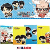 Attack on Titan Lined Mini Note Pad Notebook School Supply Stationary (YELLOW)