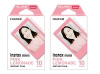 Fujifilm Instax Mini Pink Lemonade Film, 20 Sheets, 2 Value Set