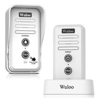 Wireless Intercom Doorbell Chime for Home Intercomunicador (1T1 White) ...