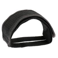 1 Pair Cycling Bicycle Bike Foot Pedal Straps Belt Fixed Anti-Slip Toe Clips for Fixed Gear Bike Beginner（Black）