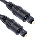 ABOX Optical Audio Cable, Slim Optical Cable Digital Audio Cable for Home Theater, Sound Bar, TV, PS4, Xbox, Playstation - 5ft, Black