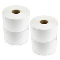 OfficeSmartLabels (2-5/16" x 4") Shipping Industrial Grade Plastic Labels, Compatible with Dymo 1933088 & 30256 (4 Rolls - 300 Labels Per Roll)