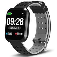 DoSmarter Surpro Fitness Watch, Wearable Activity Tracker Running Watch with Heart Rate Monitor, Waterproof Smart Wristband Pedometer Watch for Kids Woman Man, Grey