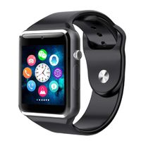 Smart Watch Sport Smart Wrist Watch Bluetooth Smartwatch with Sleep Monitoring Call Message Reminder Anti Lost Fitness Tracker (Silver Frame Black Body)