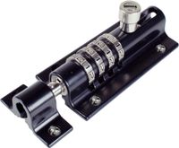 Combi-Bolt CB2000-BLK 4-Dial Combination Sliding Bolt Lock With Black Finish, Child-Proof Your Home and Secure Your Home, Easy to Install
