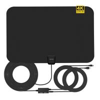 TV Antenna Indoor,4K HDTV Antennas,Antenna TV Digital HD 80 Miles Range 16.5FT Coaxial Cable with Detachable Amplifier Signal Booster 2018 New