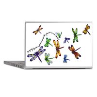 Laptop Notebook 14 Inch Skin Cover Dragonflies Glide on Gossamer Wings